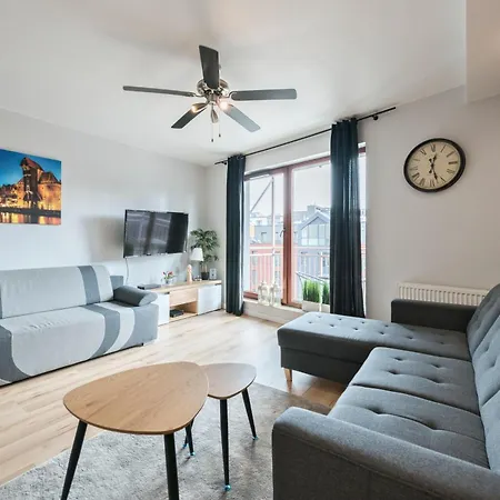 Apartmán Waterlane Island - Riverview Pool, Spa, Gym & Parking By Downtown Gdaňsk