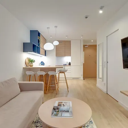 Waterlane Island - Riverview Pool, Spa, Gym & Parking By Downtown Gdansk