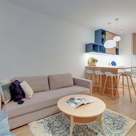 Waterlane Island - Riverview Pool, Spa, Gym & Parking By Downtown Gdansk
