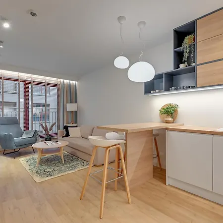Waterlane Island - Riverview Pool, Spa, Gym & Parking By Downtown 4* 格但斯克