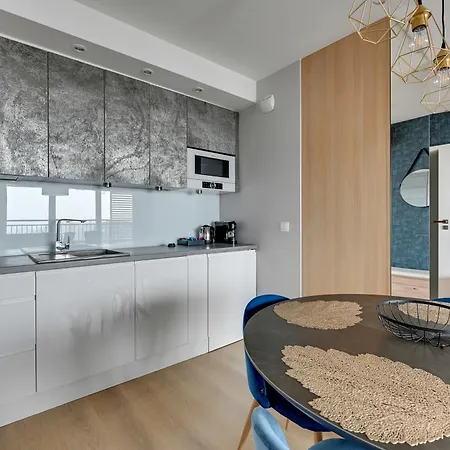 公寓式酒店 Waterlane Island - Riverview Pool, Spa, Gym & Parking By Downtown 格但斯克