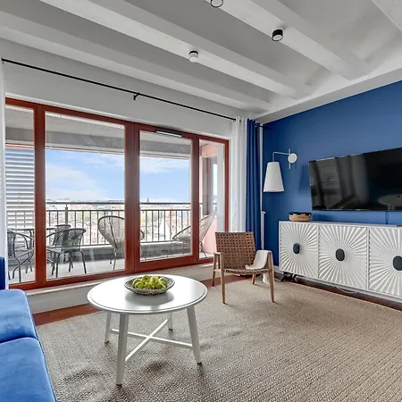 Apartment Waterlane Island - Riverview Pool, Spa, Gym & Parking By Downtown Gdansk